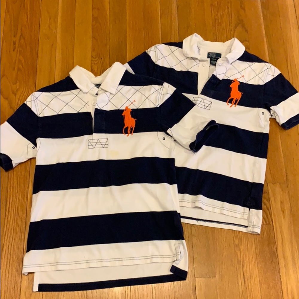 Lot/2 Boys Ralph Lauren Big Pony Polos M/L